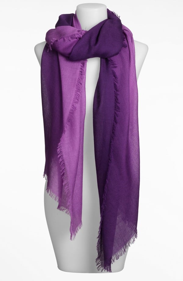 Ombre Eyelash Cashmere and Silk Scarf
