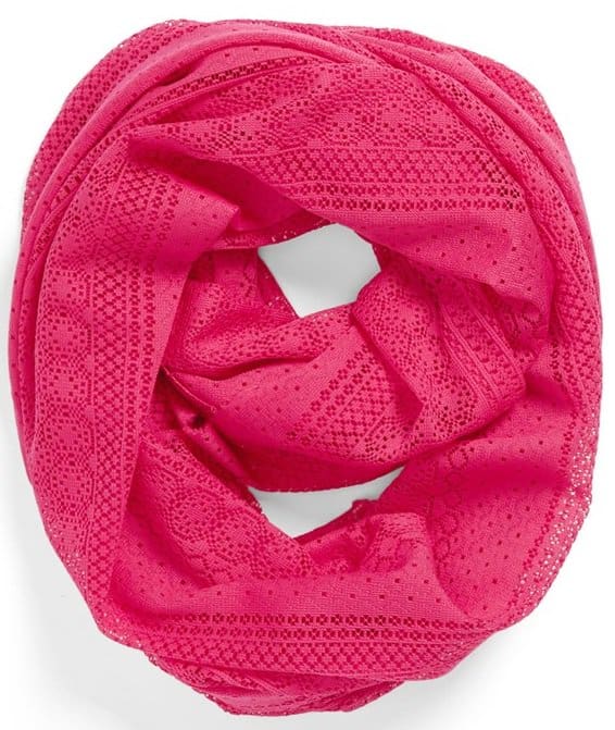 BP Lace cutout Infinity Scarf