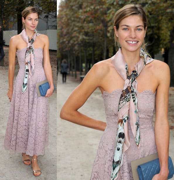 Jessica Hart attends the Valentino Spring 2014 presentation during Paris Fashion Week on October 1, 2013
