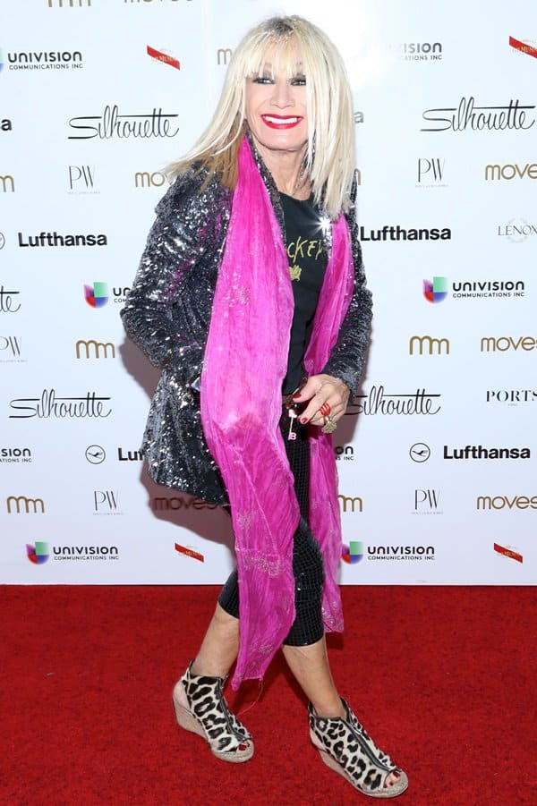 Betsey Johnson gets playful on the red carpet of the 10th Annual Power Women Gala