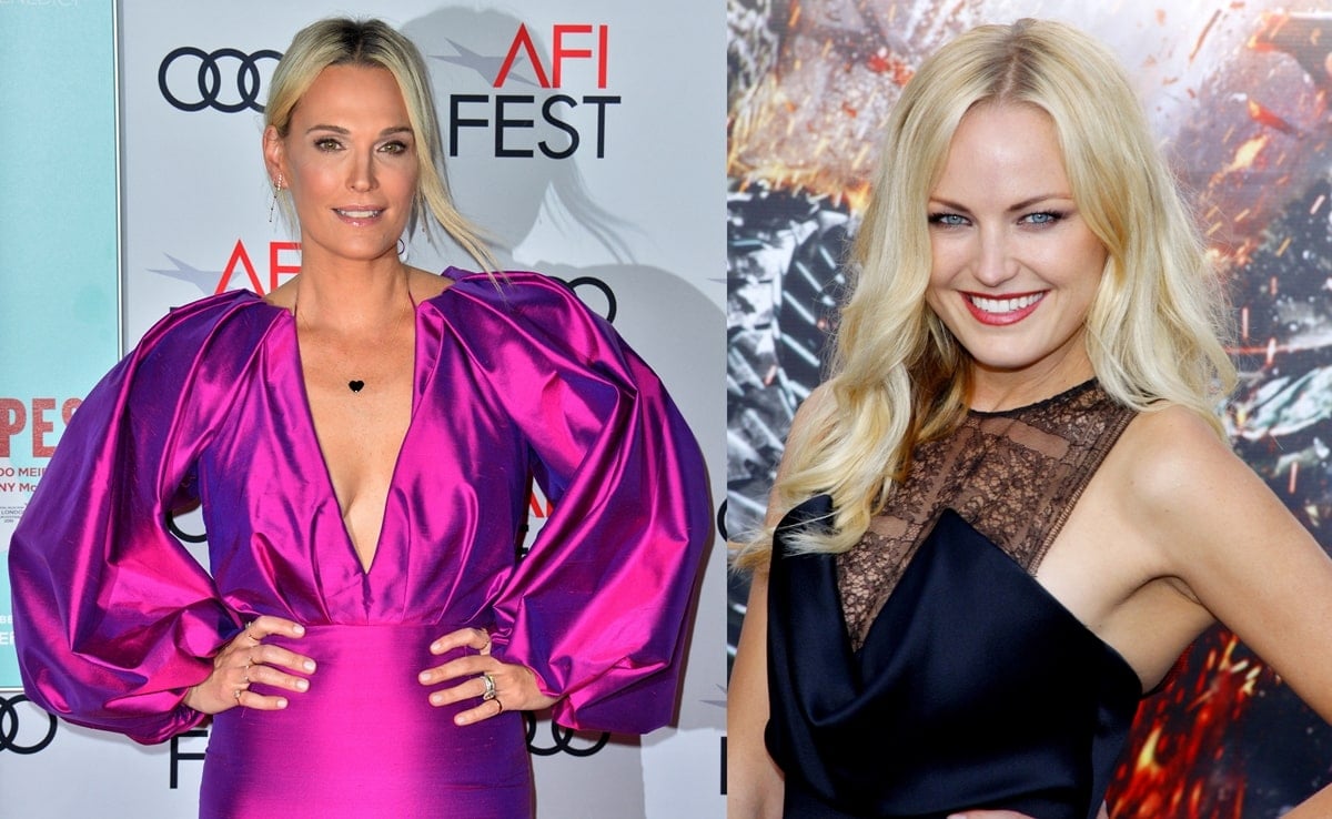 Malin Akerman (R) and Molly Sims both have blonde hair and are of similar height and build