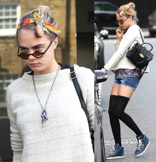 Cara Delevingne out and about