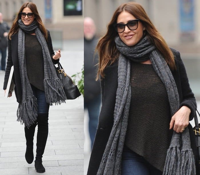 Lisa Snowdon out in London