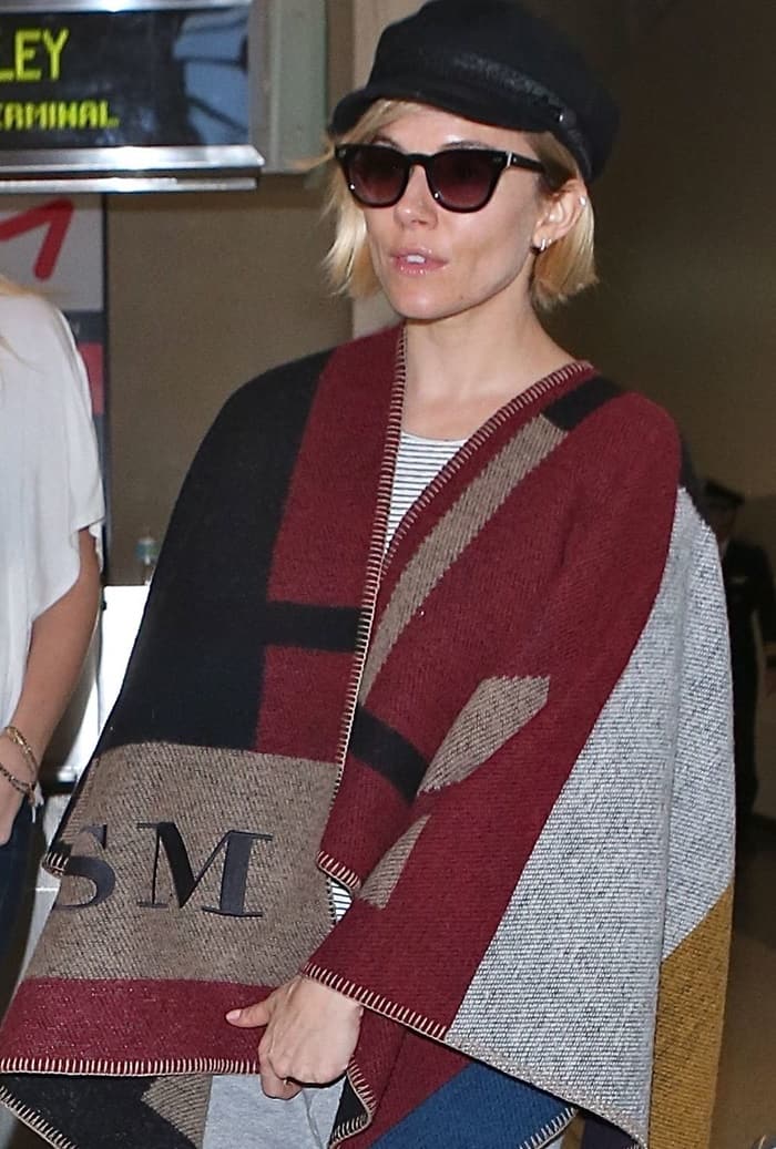 Sienna Miller departs Los Angeles from LAX